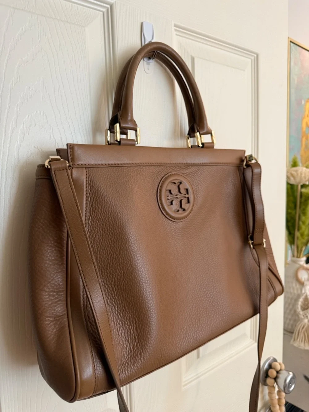 Tory Burch Amanda Leather Zip-Top Tote Bag - Pristine!